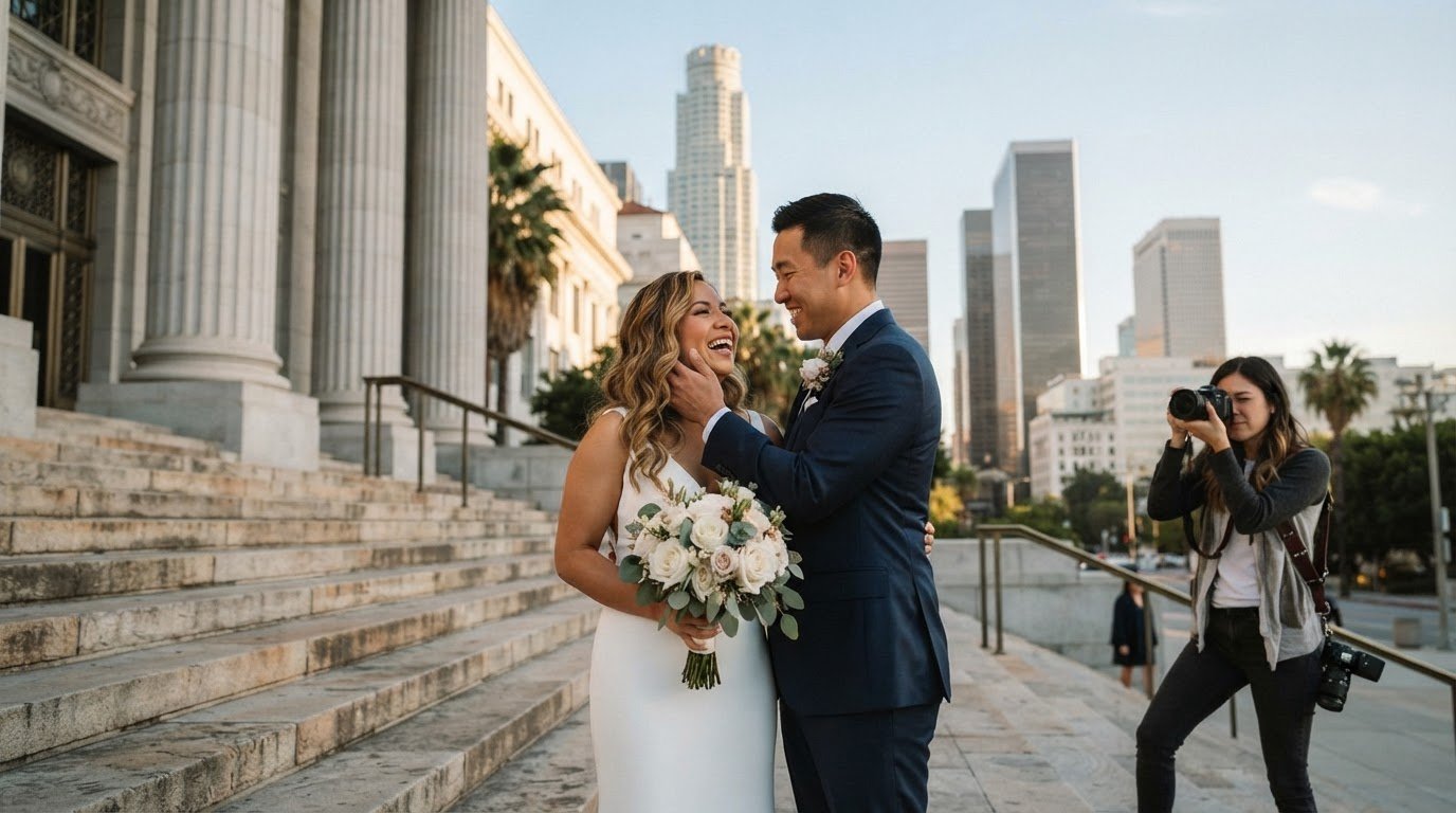 City hall wedding photographer in los angeles: how to choose the right one